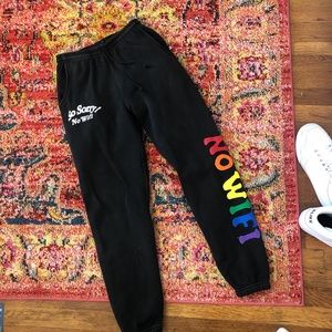 Madhappy so sorry no wifi sweatpants